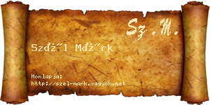 Szél Márk névjegykártya