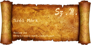 Szél Márk névjegykártya
